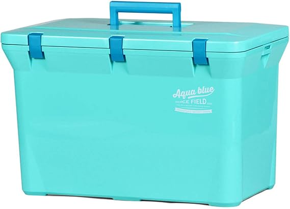 Shinwa (SHINWA) Made in Japan Cooler Box Aqua Blue 37A Blue