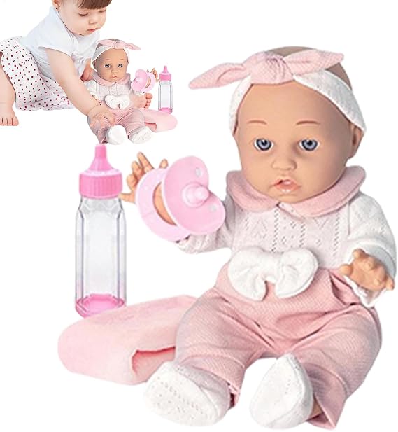 Reborn Baby Doll, Realistic Baby Doll, 12 Inch Clothing, Bottle, Talk, Hand Made Infant Doll Reborn Silicone Baby Reborn Infant Girl Reborn Infant Boy Reborn