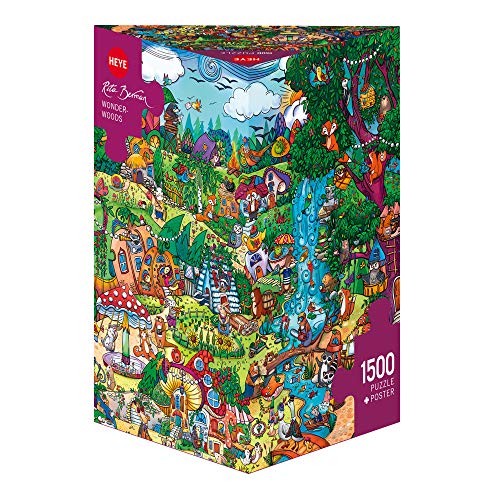 Heye 29792 Wonderwoods Berman Triangular Puzzle,White,Large