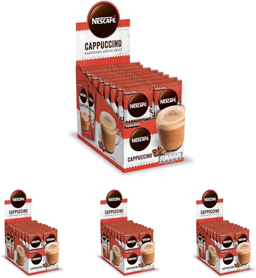 NESCAFÉ Cappuccino Kadifemsi Köpük Keyfi Toz Karışım 14 g x 24 (4 paketi)