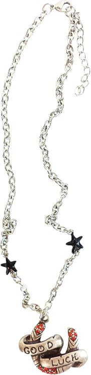 Good Luck Horseshoe & Stars Necklace from Sourpuss Clothing