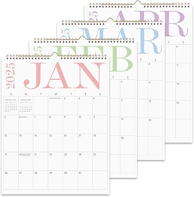 Wall Calendar 2025-2026, 26 Monthly Wall Calendar 2025-14 x 11 - Runs from November 2024 Until December 2026, Aesthetic 2025 Calendar for Home, Office and School