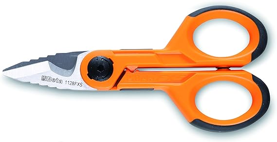 Beta 1128FXS Electricians Scissors Stainless Steel Straight Blades