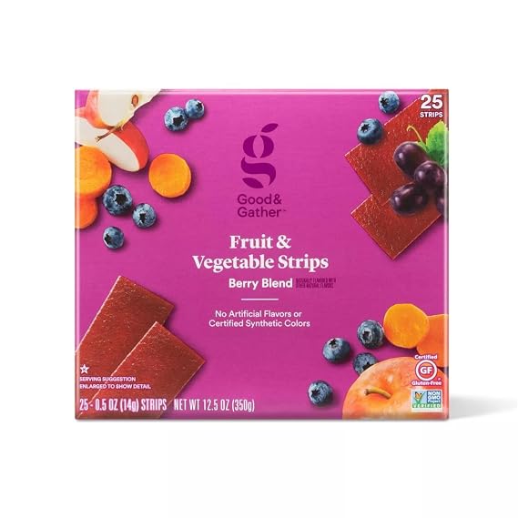 Good and gather Berry Blend Organic Fruit Strip Pack - 25ct/12.5oz