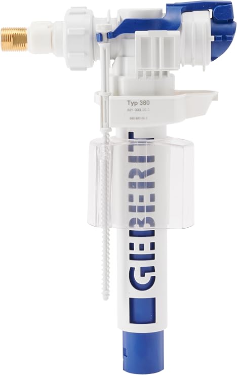 Geberit GEB240700001 Duravit Impuls380 3/8" BSP Side Inlet Cistern Filling Valve 0074112000, Silver