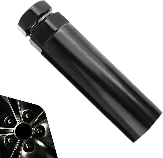 Car 6 Point Spline Lug Nuts Key Tuner Socket Tool, Anti-slip & Shockproof Socket Key Tool, 3/4" and 13/16" Hex Replacement Wrench, Universal for Cars, SUVs, Trucks (Black)
