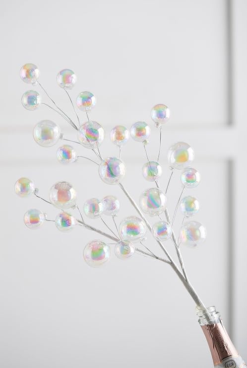 Raz 28"" Iridescent Ball Ornament Spray