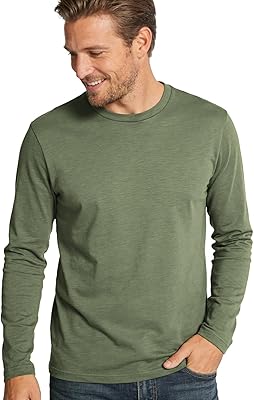 Mens Base Layer Shirt Long Sleeve, Thermal Crewneck T-Shirts Fitted Lightweight Undershirt Triblend