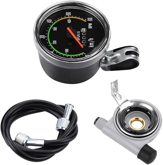 Cycle Computer Speedometer, ycle Computer Speedometer Odometer Mechanical Cycling Stopwatch Cycle Computer for Mountain Road Riding 16 Zoll Tacho Speedometer Fahrrad