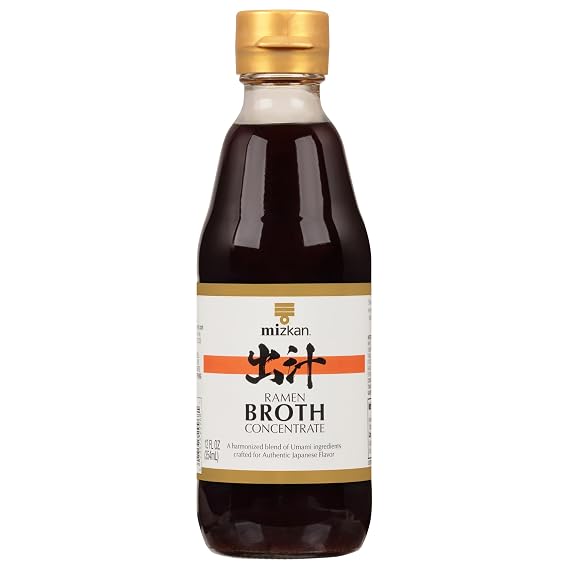 Mizkan Ramen Broth Concentrate, Blend of Umami Ingredients for Authentic Japanese Broth, 12 FL oz