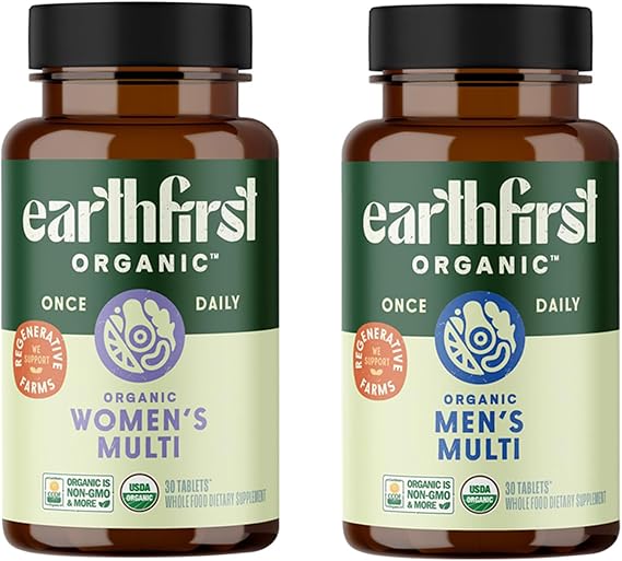 Women's & Men's Once Daily Multi Bundle,19 Vitamins from Herbs & Superfoods, 30 Count
