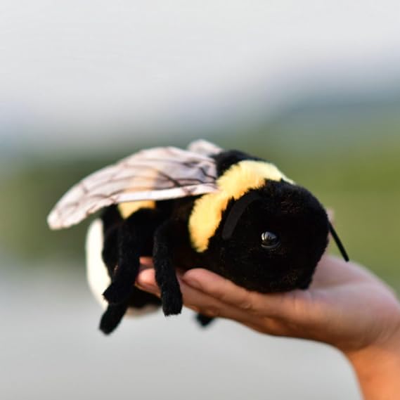 TAMMYFLYFLY Soft Insect Plush Toy, Stuffed Bee Animal Doll,Cute Honeybee Plush Doll,17cm (Bee)