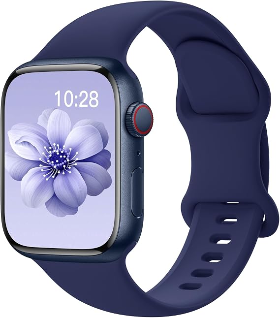 SuperNaNa Apple Watch Bantları ile Uyumlu Spor Silikon Bant 40 mm 38 mm 41 mm 44 mm 45 mm 42 mm 49 mm Kadın Erkek, Yumuşak Bileklik Su Geçirmez Yedek Spor Kayışı iWatch Bantları Serisi 9 8 7 6 5 4 3 2 1 SE