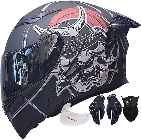 Modular Motorcycle Helmet ECER 22.06 Approved Flip Up Front Full Face Motorbike Helmets Dual Pinlock Anti-fog Visors Rainproof Lightweight for Men Women M~XXL