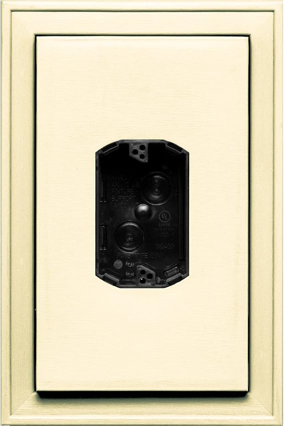 Builders Edge 130110020020 Jumbo Electrical Mounting Block 020, Heritage Cream