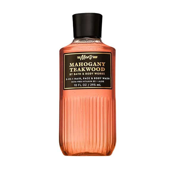 Bath & Body Works Mahogany Teakwood 3-in-1 Body Wash for Men, 10 fl oz