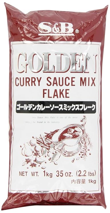 S & B Golden Curry Sauce Mix, Flake, 2.2-Pound Units (Pack of 2)
