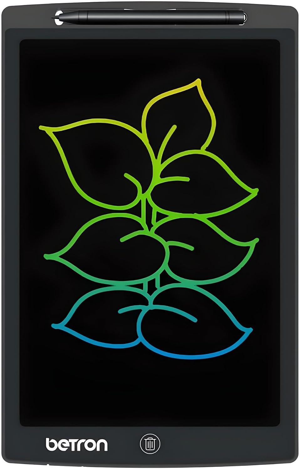 Betron Writing Board, 9.7 Inch Doodle Board, Drawing Tablet for Kids, Educational Tool, Black
