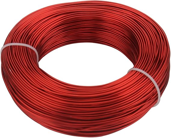 ECYC Ltd 9.84 Feet Aluminum Craft Wire, 10 Gauge 2.5mm Bendable Aluminum Wire Colored Beading Wire Metal Flexible Jewelry Wire Wire Wrapping Wire for Jewelry Making, Sculpting, Floral, Bonsai Training