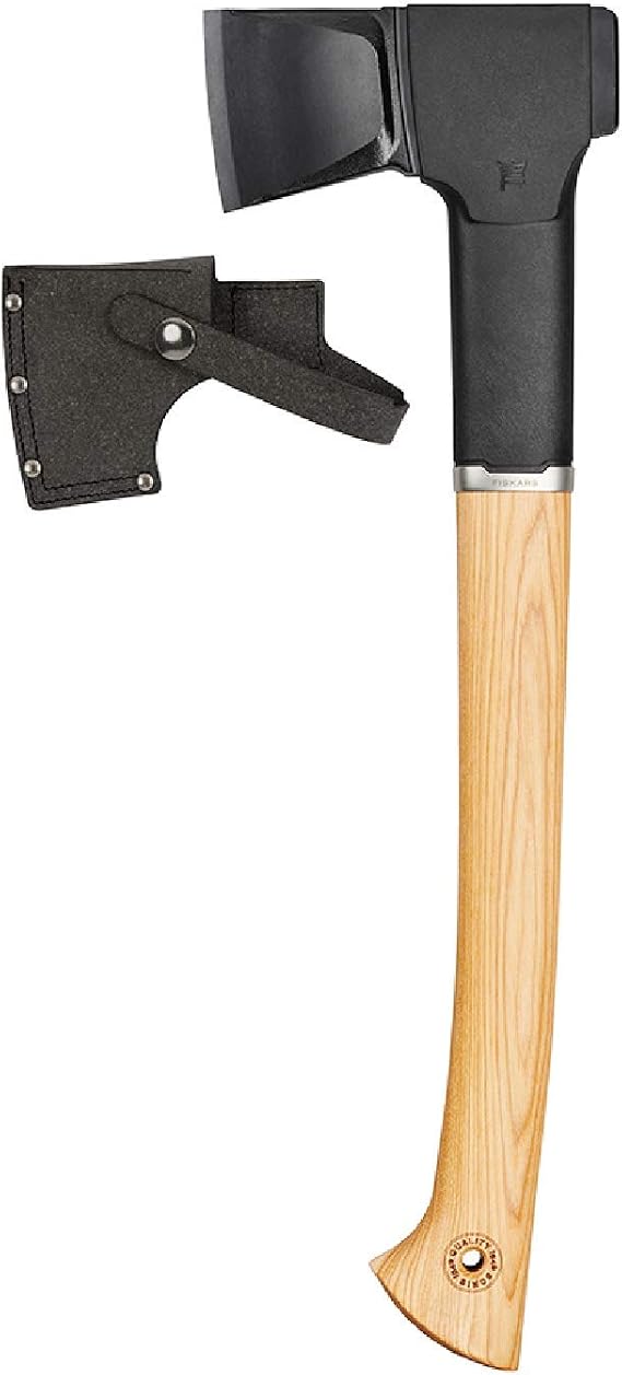 Fiskars Norden N12 Splitting Axe with Recycled Leather Sheath (19 in.)