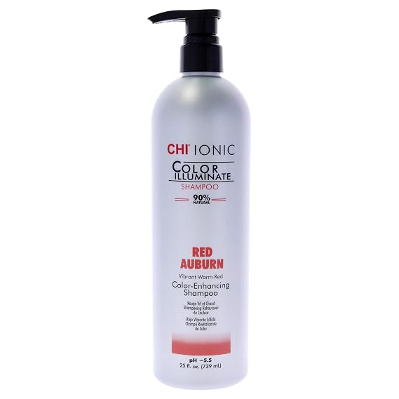 CHI Ionic Color Illuminate Shampoo, Red Auburn, 25 FL Oz