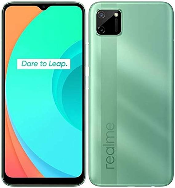 Realme C11 (32 Gb, 3G Ram) Android 10 realme UI 1.0 | Octa-core PowerVR GE8320 | Dual 13 MP,2 MP LED Flash, 1080p@30fps | Li-Po 5000 mAh | International Model (GSM Compatible) (Green)