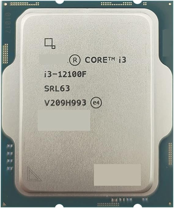 CPU c I3-12100F New I3 12100F 3.3 GHz 4-Core 8-Thread CPU Processor 7NM L3=12M 60W LGA 1700
