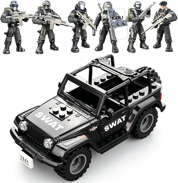 Military Vehicle Building Blocks Sets 2 in 1 Army Truck Building Kit Army Models Car Building Toys for Kids, Army Vehicles Toys for Boys