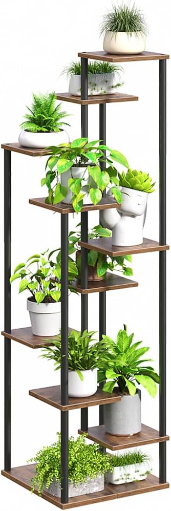 Yzosvki 10 Tier Plant Stand Indoor Tiered Corner Plant Shelf