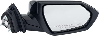 JC Whitney Passenger Side Power Non-Heated Mirror for Hyundai Elantra 2021-2023 Without Signal Light & Blind Spot Monitor Paintable Korea Built Vehicle