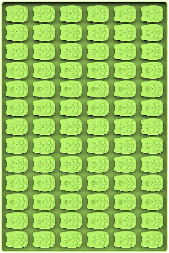 CANDeal Gummy Molds, Mini Cavity Silicone Chocolate Candy Molds Gelatin Tray, Mini Treats Making Molds, 30x20cm (91 Cavity Mini Dog)