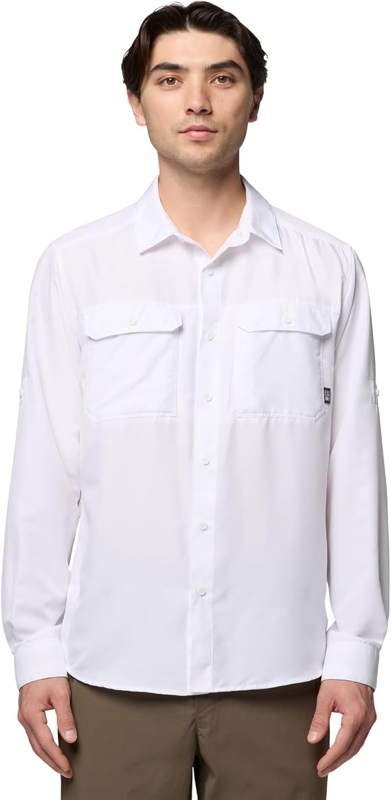 Mountain Hardwear Men's Canyon Long Sleeve Shirt for Camping, Hiking, and Everyday Wear | Moisture-Wicking and Breathable