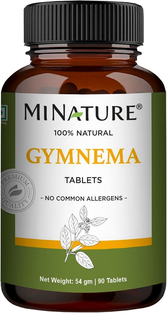 Gymnema Tablets by mi Nature | 90 Tablets, 1000 mg | 45 Days Supply | Gurmar | Gymnema Sylvestre Supplements | Vegan