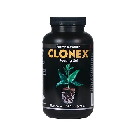 Clonex Rooting Gel - High-Performance Rooting Compound for Plant Cuttings, Contains IBA, Promotes Root Initiation & Development - 1 Pint