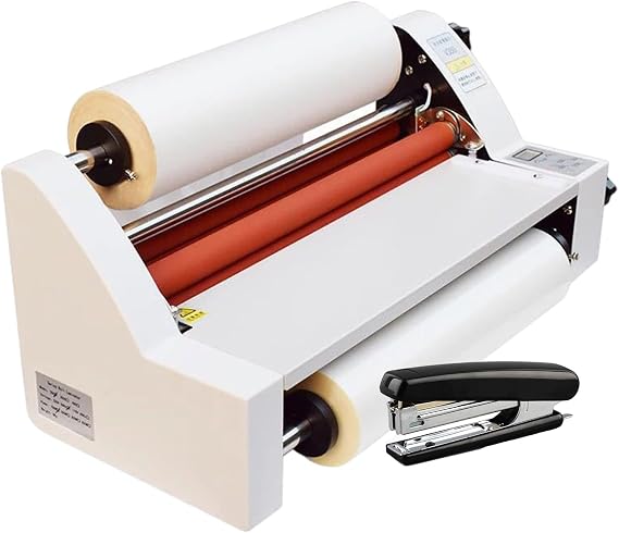 Hot Cold Roll Laminator, Electronic Digital Display Laminating Machine Max Width 350mm, Uniform Film Temperature, for Laminating Different Paper
