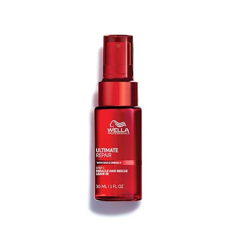 Wella Professionals Ultimate Repair Miracle Hair Rescue for Damaged Hair | Rebuilds strength fast, 90-second treatment, visibly smoother, 99% less breakage vs regular shampoo