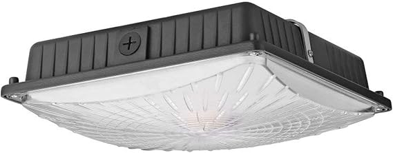 1000LED LED Canopy Light Fixture, 26W/ 39W/ 52W/ 65W Seletable, 4000K/5000K Seletable, High lumens Engergy Saving, 10" x 10", AC100-277V, Waterproof IP65, Corridor Light, UL DLC 5.1 Premium Listed