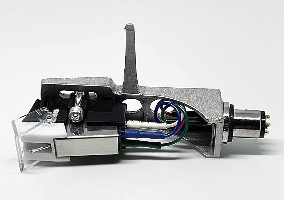 Stylus, Cartridge, Headshell mount for Denon DP DJ100, DP3000, DP DJ150, Silver, Modern Moving Magnetic Cartridge with Diamond Stylus Needle