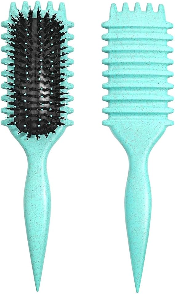 1 pcs 2026 Boar Bristle Curl Defining Brush Curl Brush For Curly Hair, Curly Hair Brush for Combing and Shaping Men's and Women's Curls