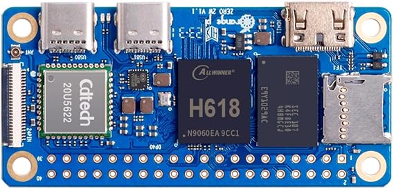 Orange Pi Zero 2W 1GB LPDDR4 Quad Core Allwinner H618 CPU 64 Bit Single Board Computer, 1.5GHz Frequency WiFi 5.0 Bluetooth 5.0 onboard Antenna Support 4K Display Run Android Ubuntu
