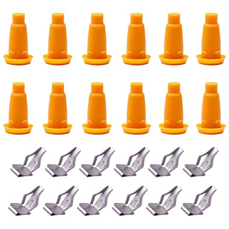 24 PCS Front Door Panel Frame Plugs and Panel Clips Kit Compatible with Chevy Camaro Chevelle Nova Corvair Fullsize Firebird Ventura Oldsmobile Cutlass Buick Apollo Automotive Doors Retainer Clip