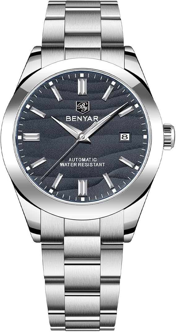 BENYAR Mens Watches Quartz Chronograph Business Luxury Brand Waterproof Wristwatches Fashion Brown Leather Watches for Men