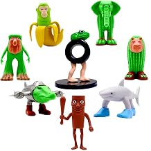 Italian Brainrot Toys Tralalero Tralala Action Figure Cute Italian Brain Rot Toy Cartoon Cake Toppers Birthday Decorations Gift for Game Fans Office Room Figurine Halloween Decor8PCS