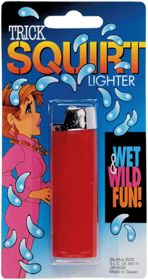 Funny Party Hats Water Squirting Lighter Prank - Colors May Vary