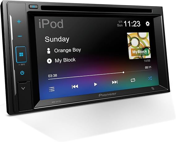 Pioneer AVH-241EX 6.2" Resistive Touchscreen Double Din Car Stereo | DVD Multimedia Receiver, Bluetooth, Backup Camera Compatible, AM/FM Radio, USB, FLAC Playback, 13-Band EQ, 50W x 4 Preouts