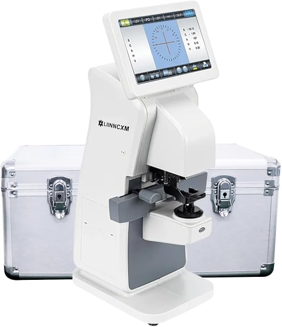 Digital Auto Lensmeter 7 Inch Touch Optical Lensometer Lens Meter with Case | Wide measuring range, stable performance for optical shops, clinics and labs