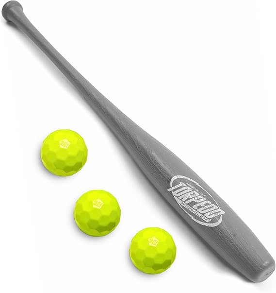 BLITZBALL Torpedo Set - Includes (3) Official Brand Balls & (1) Torpedo Bat - Made in USA