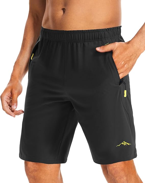 Men's Quick Dry Running Shorts Lightweight Sport Gym Hiking Shorts