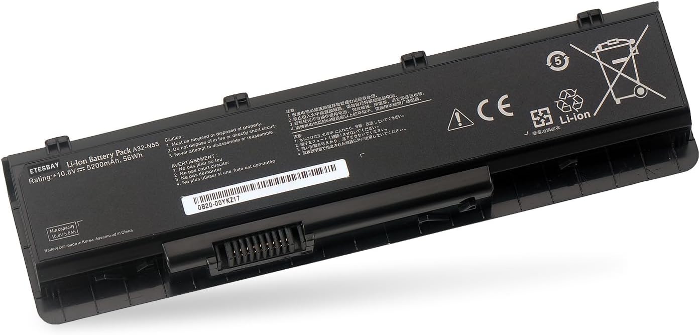 10.8V 56WH Laptop Battery A32-N55 for ASUS N45 N45SF N55E N75S N45E N45SJ N55S N75SF N45F N45SL N55SF N75SJ N45J