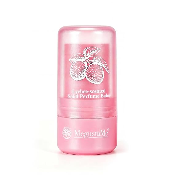 Lychee Solid Perfume Balm for Women, 5g TSACompliant Portable Fragrance Stick, AluminumFree & ParabenFree, Vegan & CrueltyFree, Sweet Juicy Fruity Scent, Gentle for Sensitive Skin